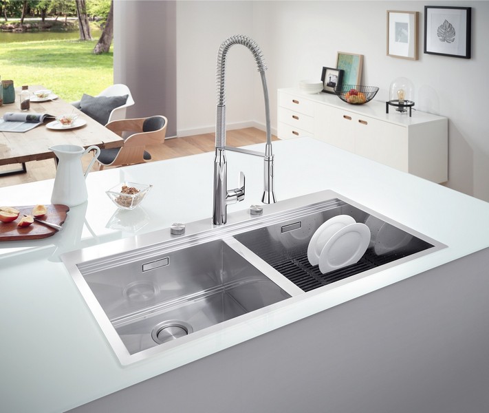 Kitchen Design from a Single Source: GROHE Sets Holistic Design Accents with Its New Kitchen Sinks and Bundles